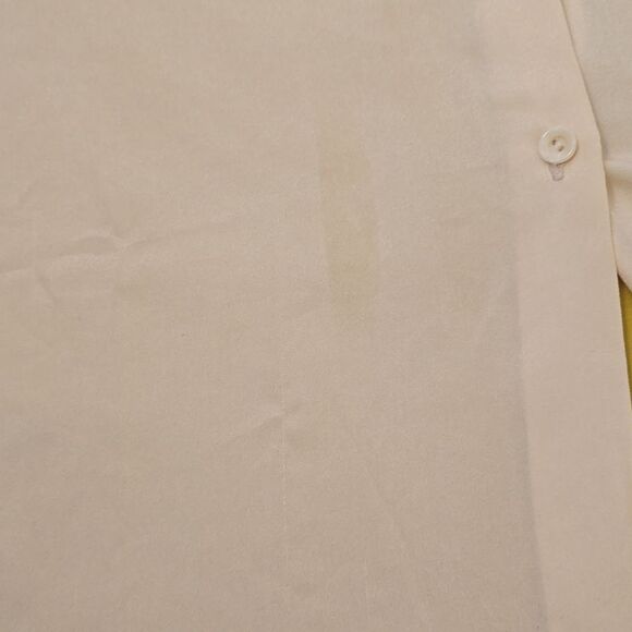 Miu Miu Yellow Button Down Shirt with 3/4 Sleeve and Mandarin Collar L - Picture 7 of 9